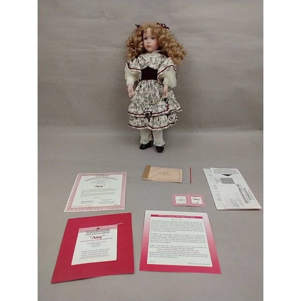 Amy Little Women Porcelain Doll Figurine‎ With Box Ashton-Drake Galleries